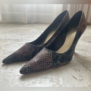 Colorful Snakeskin Heels